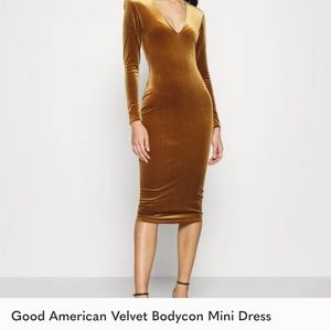 ISO Good american velvet copper dress